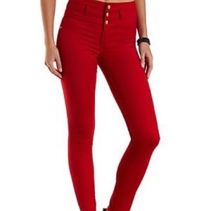 Red Refuge Jeggings, Size 2